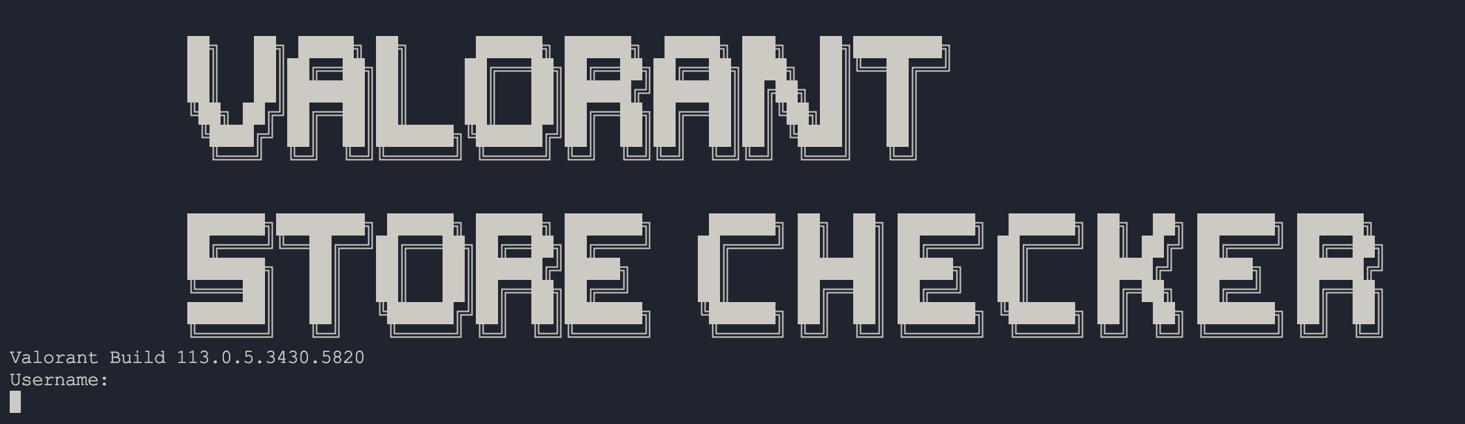 Valorant Store Checker (Luxor Gaming) header image